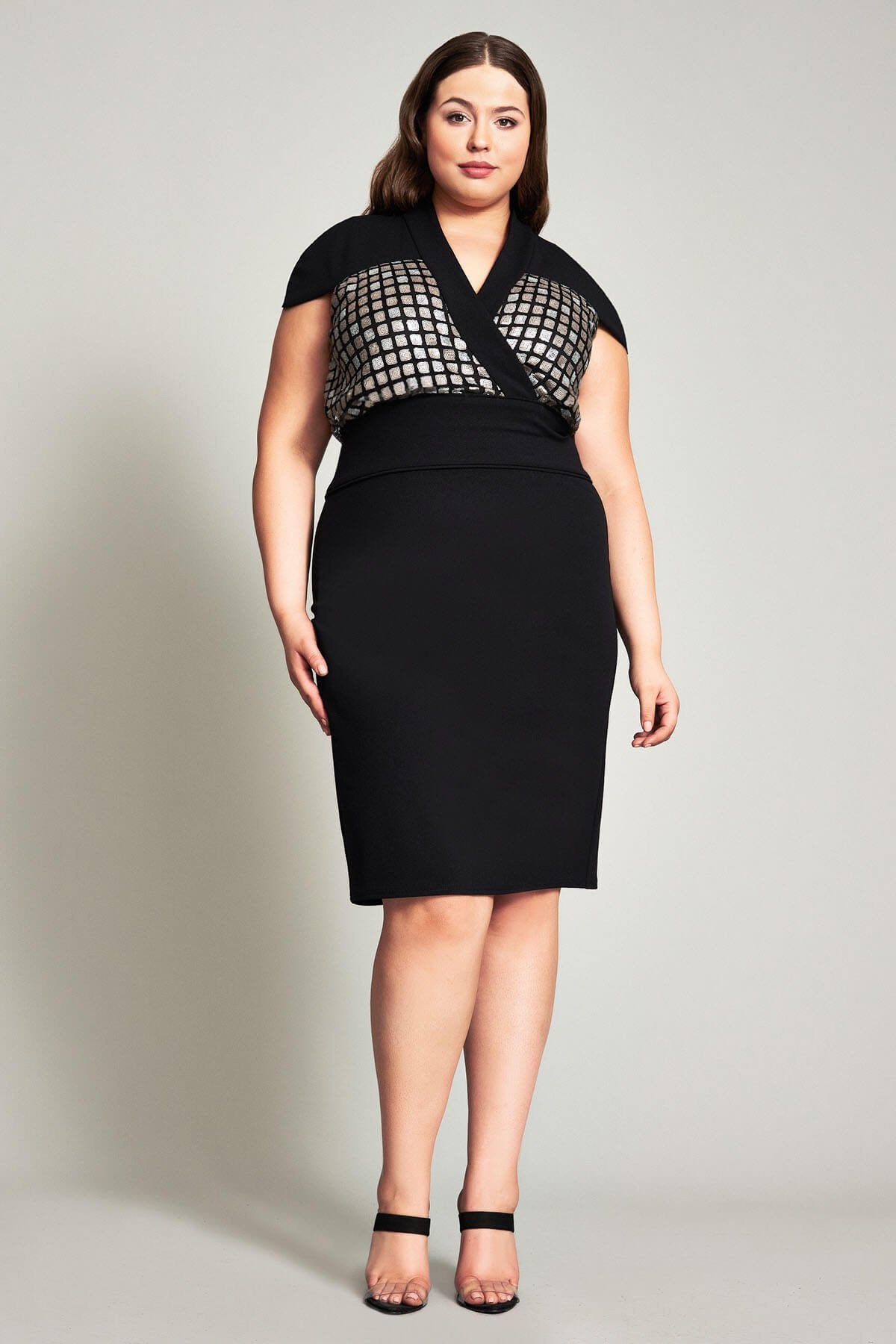 Raku Embroidered Blousson Dress  - PLUS SIZE