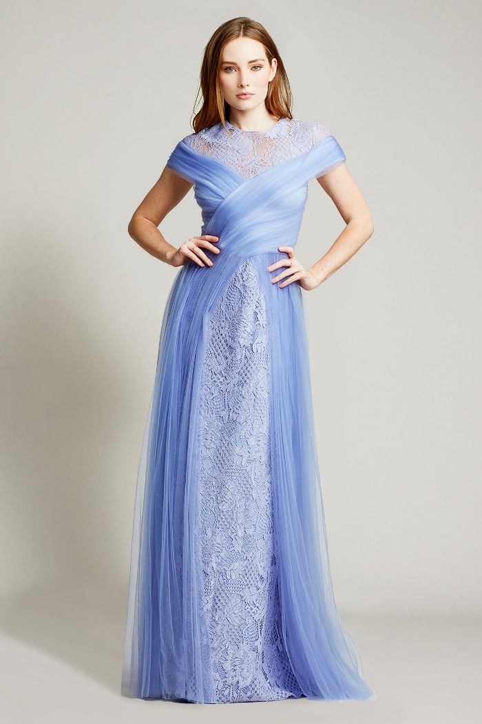 Kayda Crossed Tulle Gown