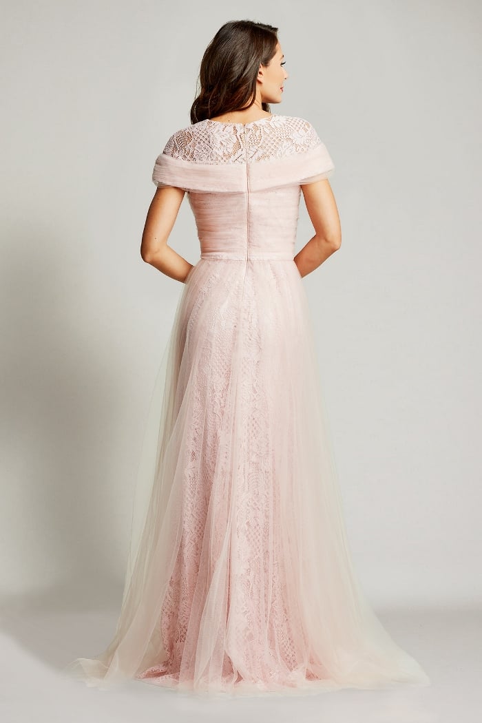 Kayda Crossed Tulle Gown