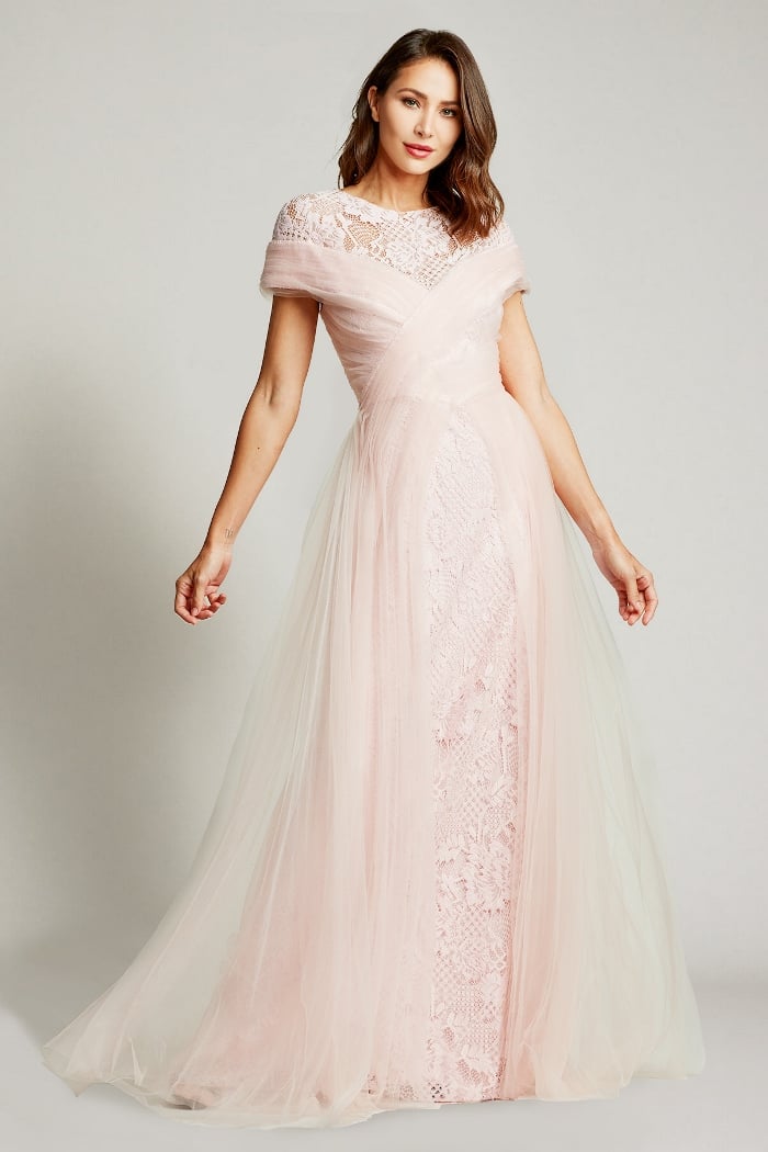 Kayda Crossed Tulle Gown