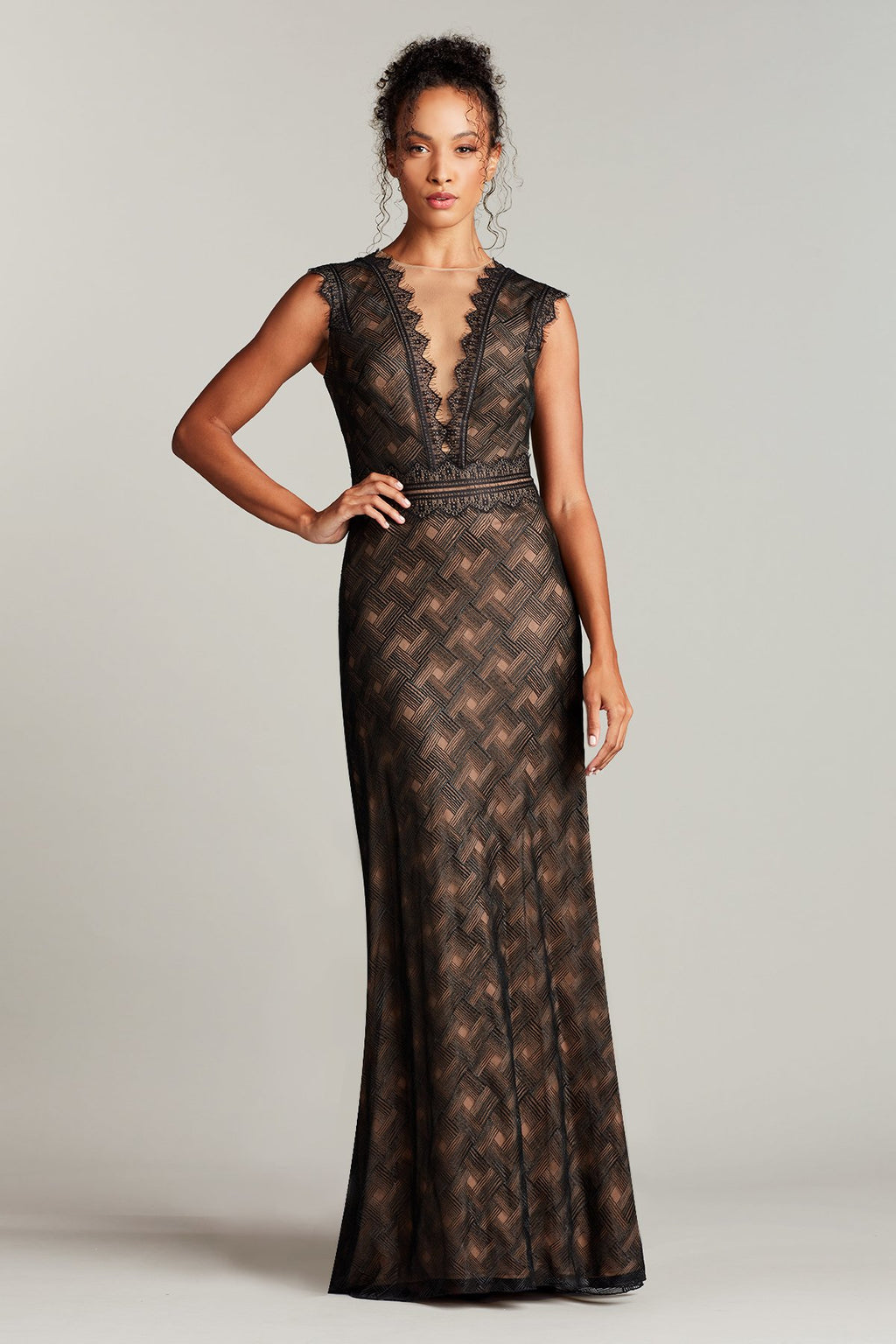 Naran Embroidered Tulle Gown