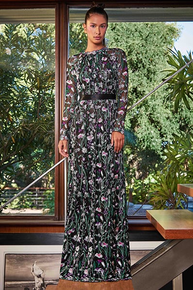 sachin and babi light blue dress Tallulah Maxi Dress - Ivory/Nude main image 1