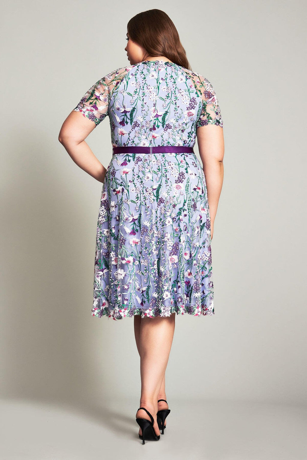 Maiya Embroidered Floral Dress - PLUS SIZE