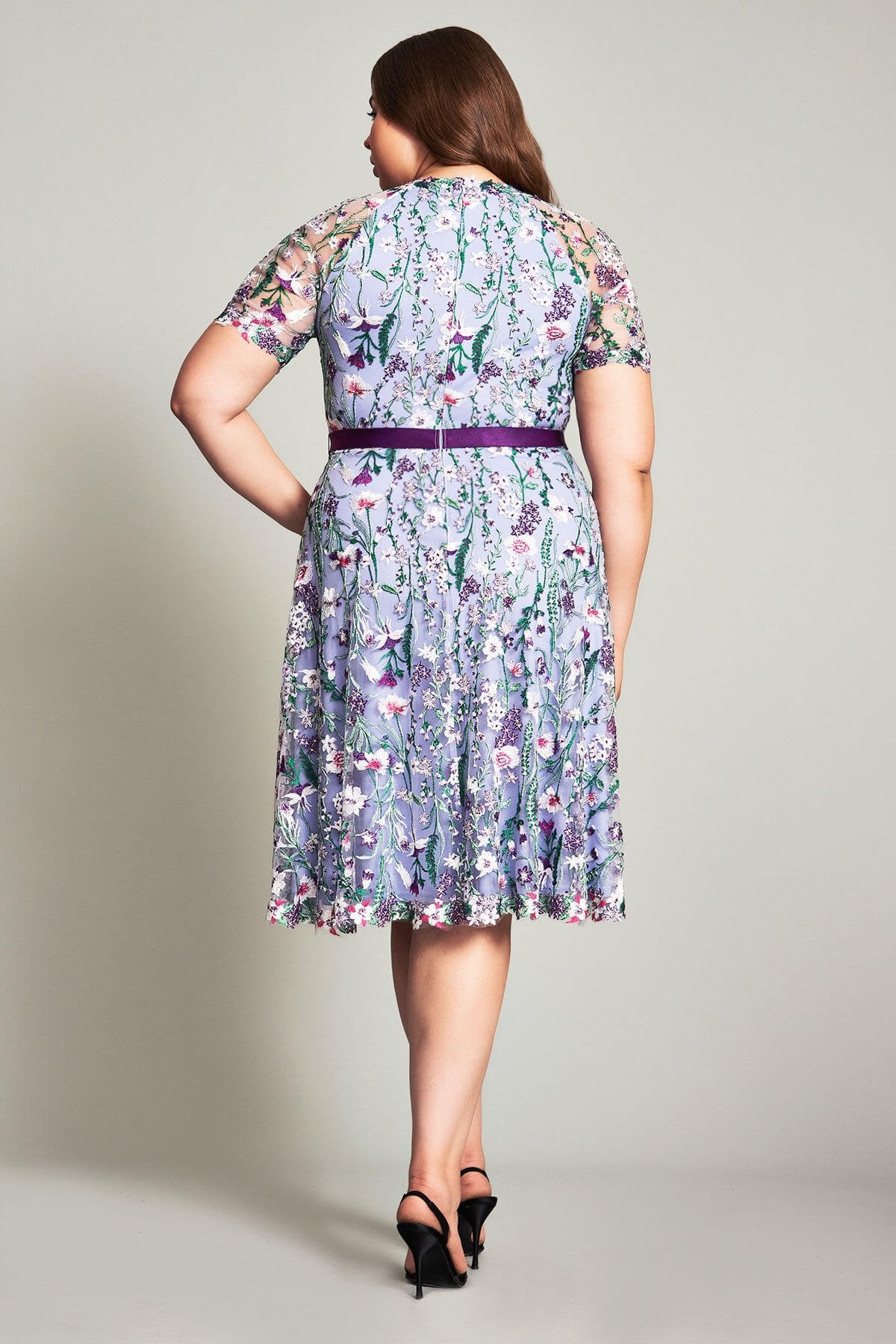 Maiya Embroidered Floral Dress - PLUS SIZE