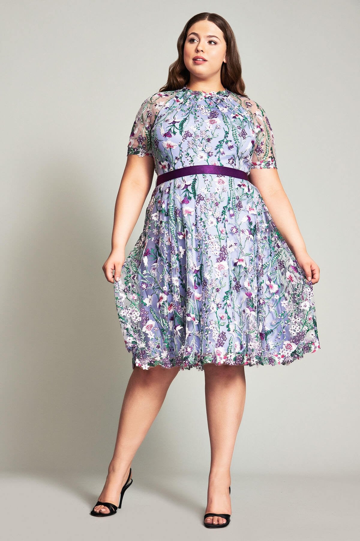 Maiya Embroidered Floral Dress - PLUS SIZE Tadashi Shoji Official Online Boutique Maiya Embroidered Floral Dress - PLUS SIZE Tadashi Shoji Official Online Boutique