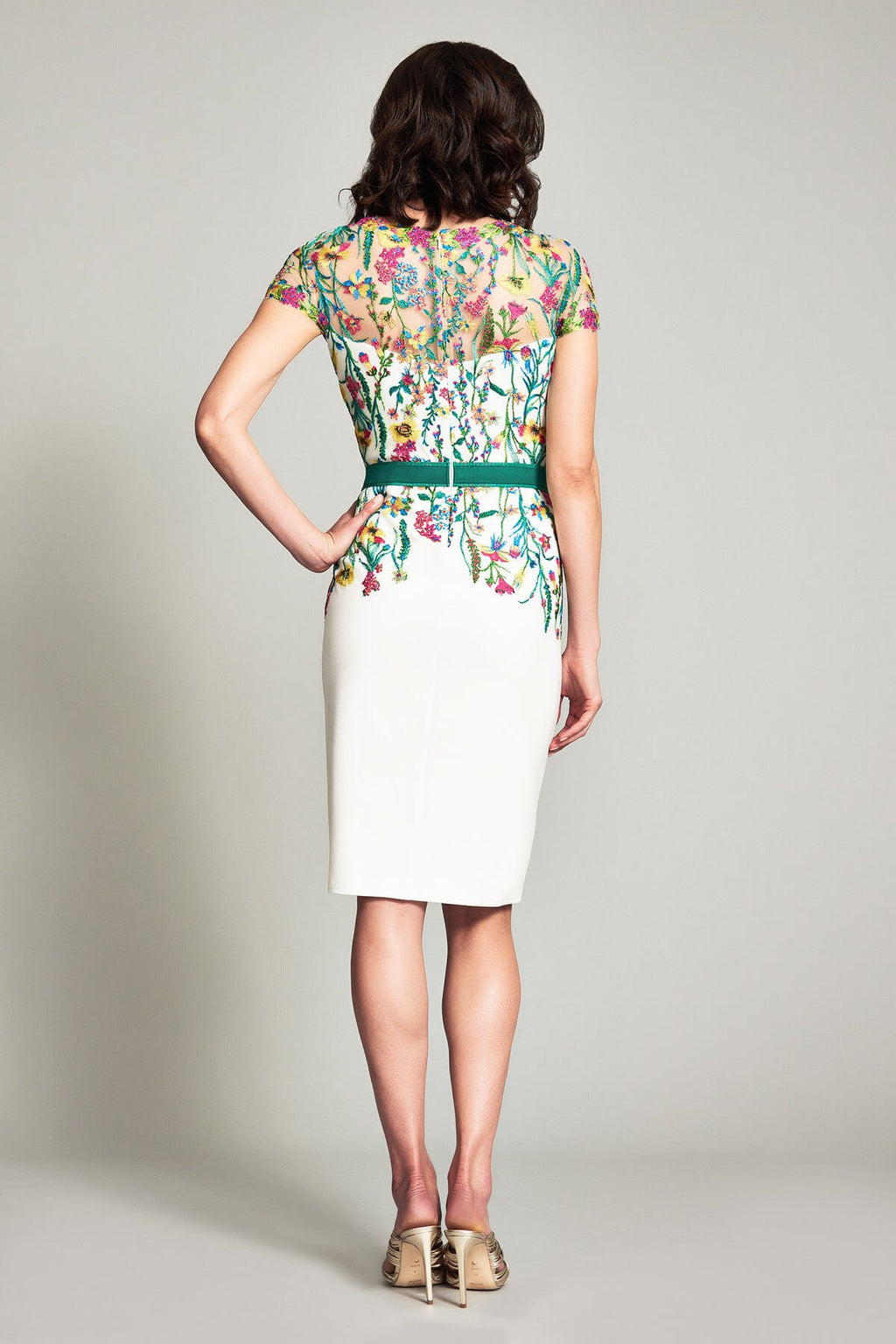 Narumi Neoprene Embroidered Dress
