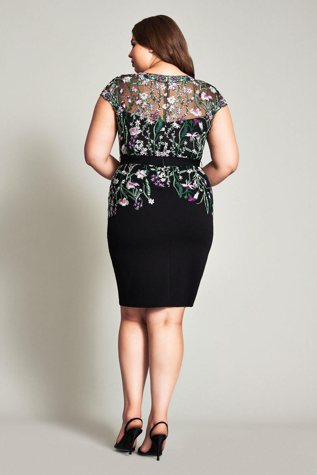 Narumi Neoprene Embroidered Dress - PLUS SIZE