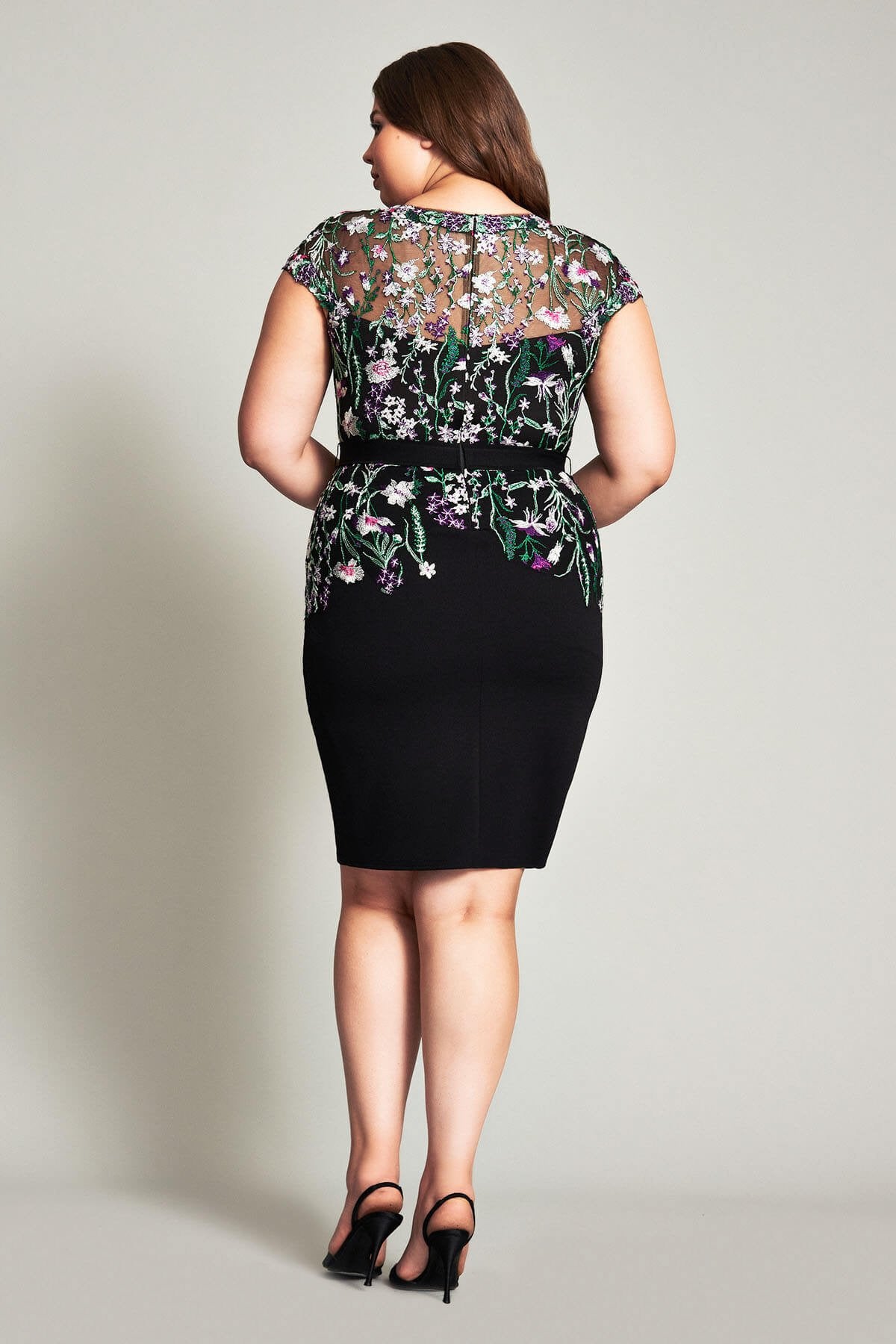Narumi Neoprene Embroidered Dress - PLUS SIZE