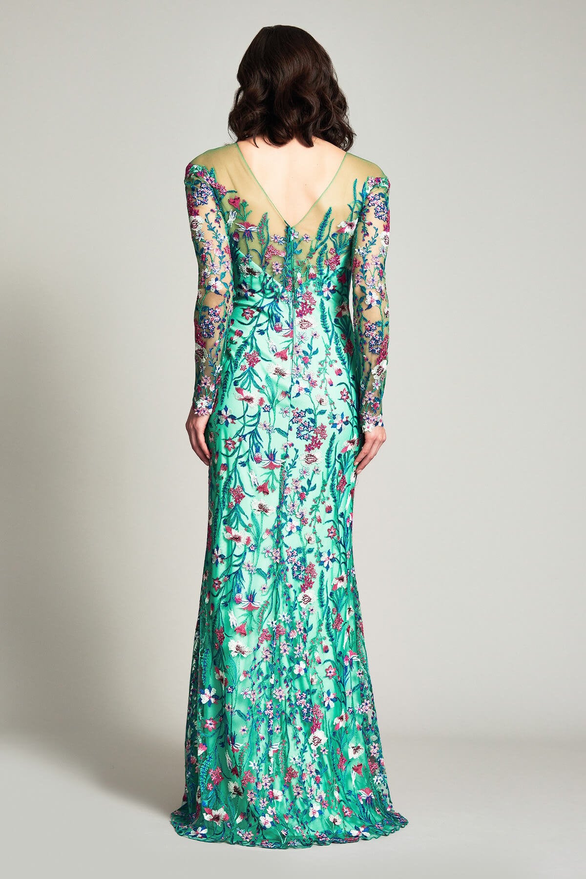 Marri Floral Illusion Gown