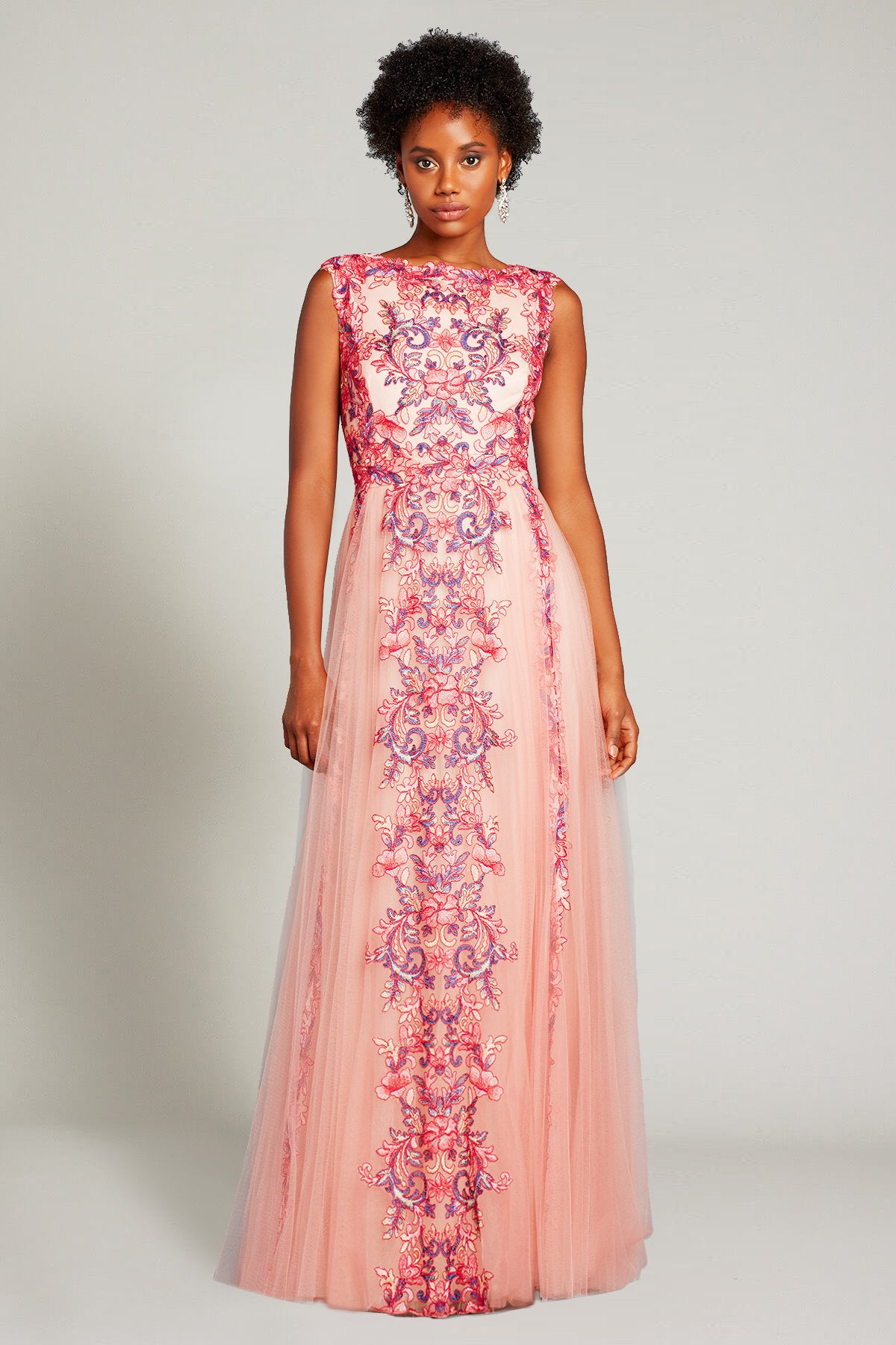 Aina Floral Applique Gown