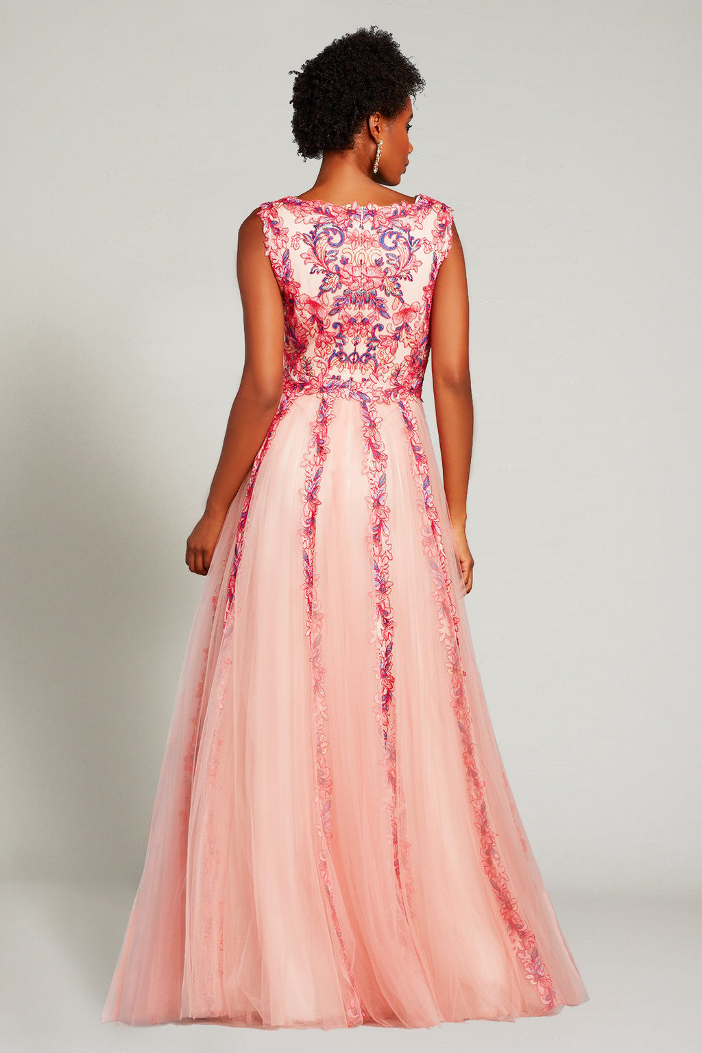 Aina Floral Applique Gown