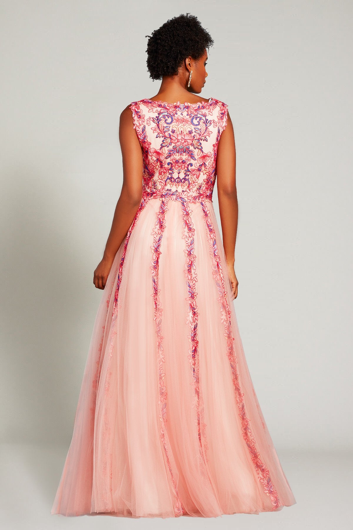 Aina Floral Applique Gown