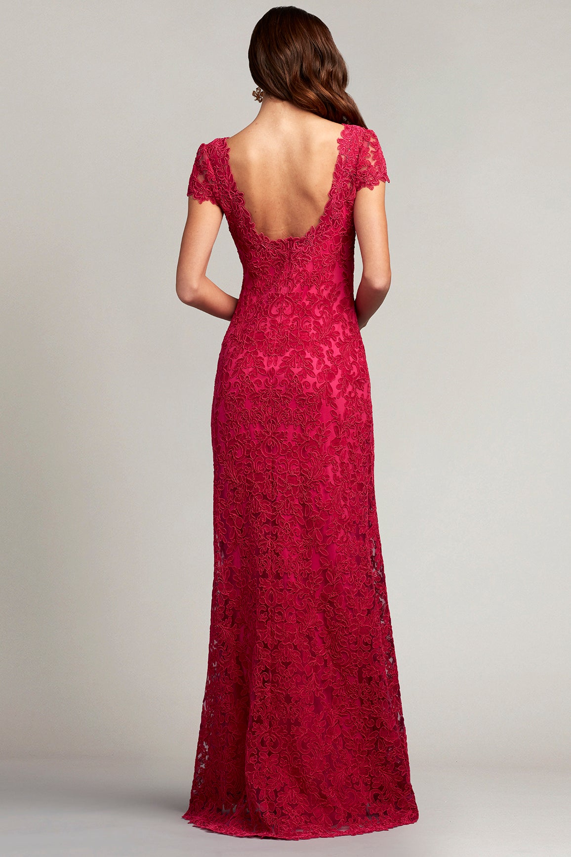 Yuna Embroidered Column Gown