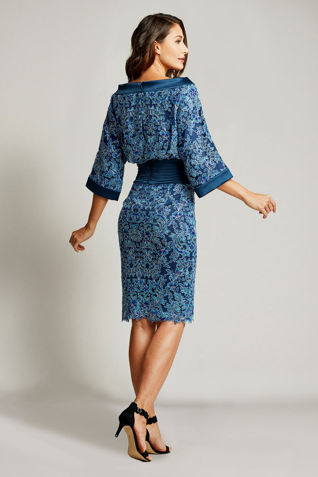 Mott High Neck Embroidered Dress