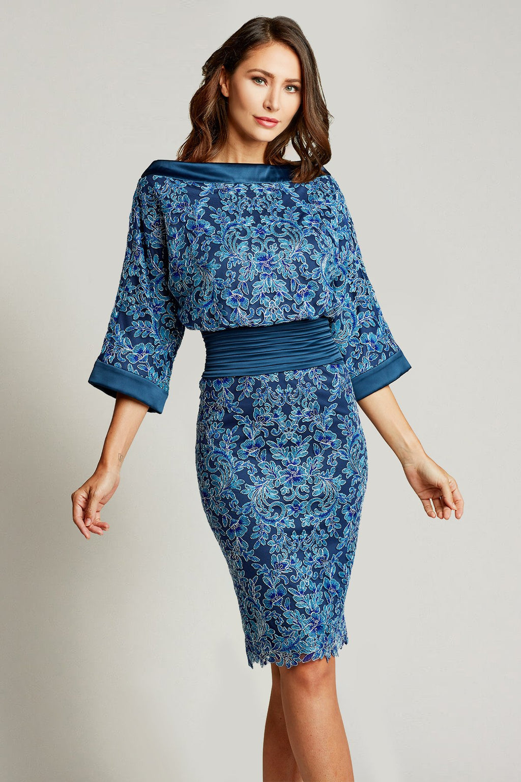 Mott High Neck Embroidered Dress