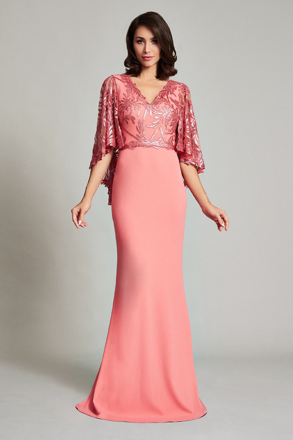 Azumi Flutter Sleeve Gown