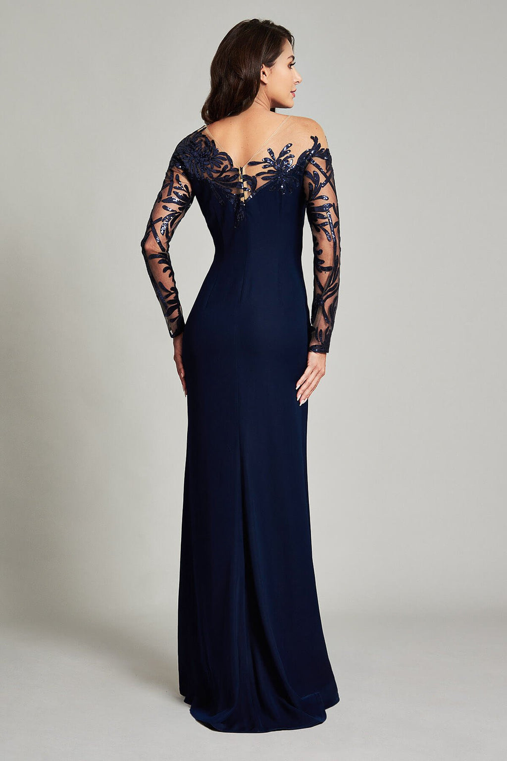 Zelter Asymmetric Floral Gown