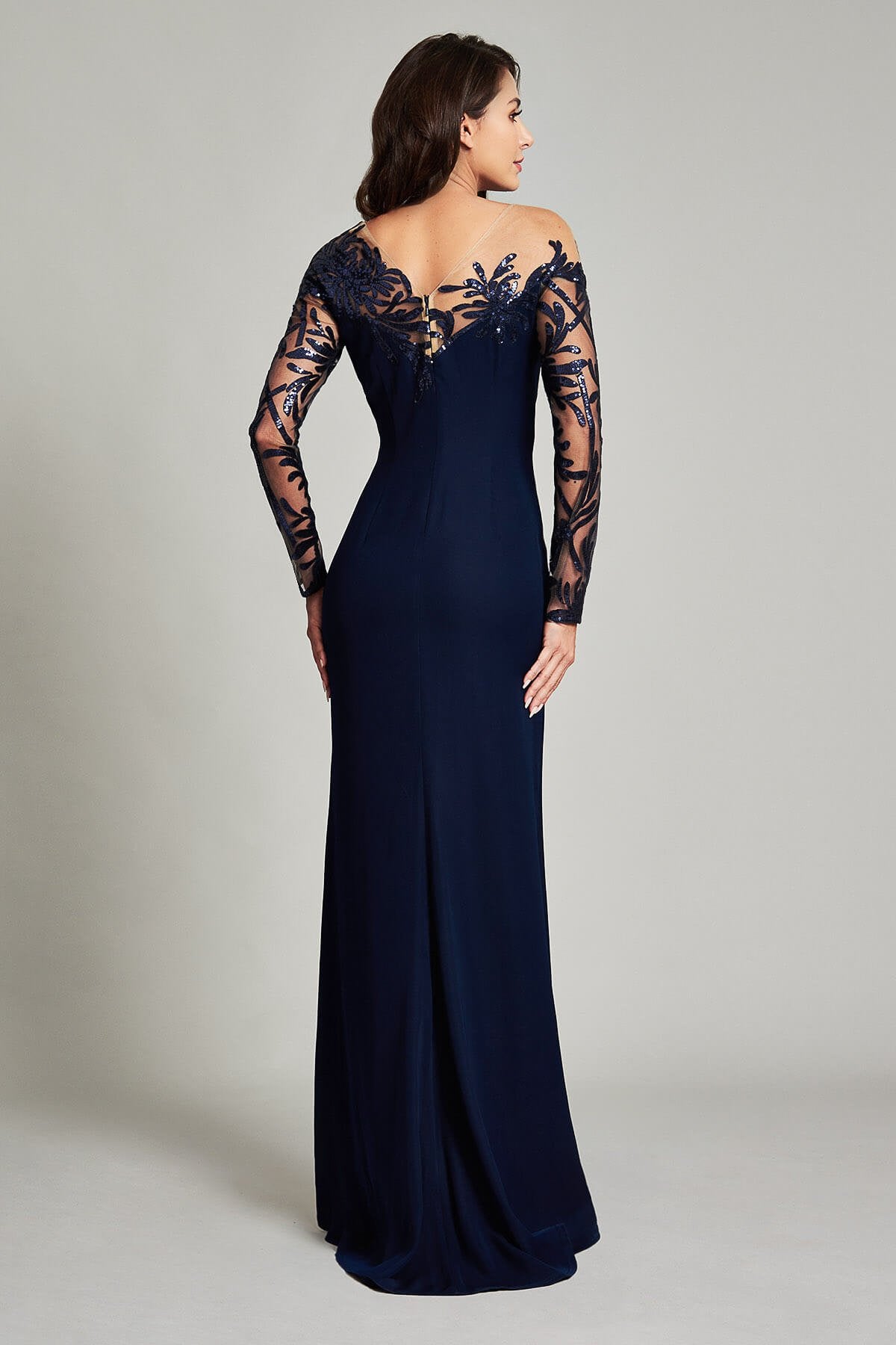 Zelter Asymmetric Floral Gown