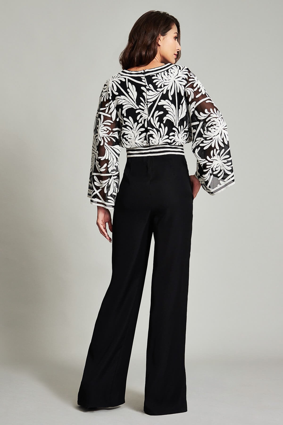 Kairi Chrysanthemum Kimono Jumpsuit