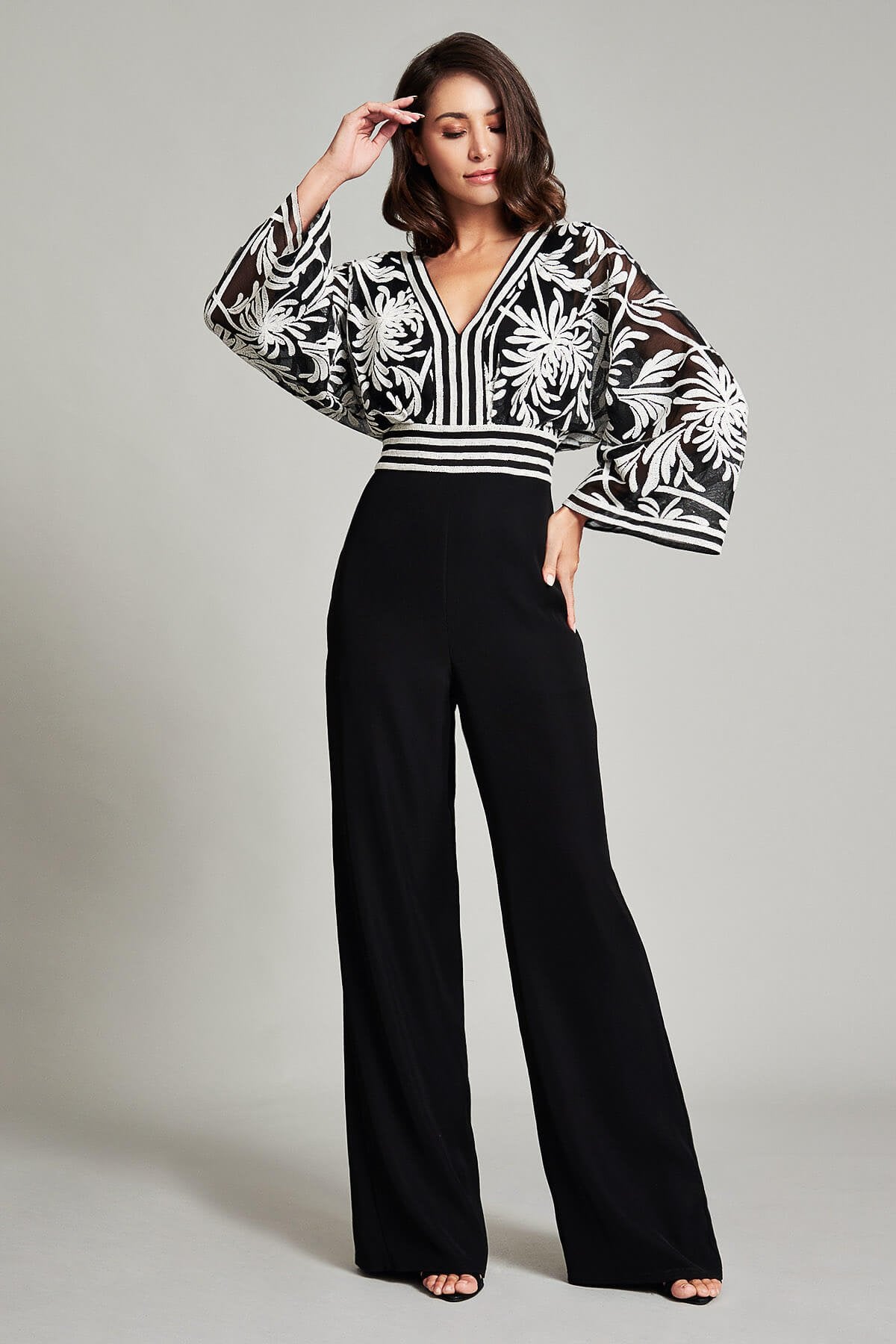 Kairi Chrysanthemum Kimono Jumpsuit