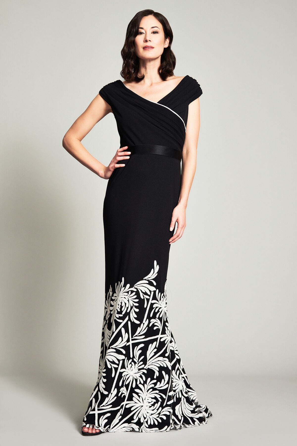 Kumi Crisscross Bodice Gown