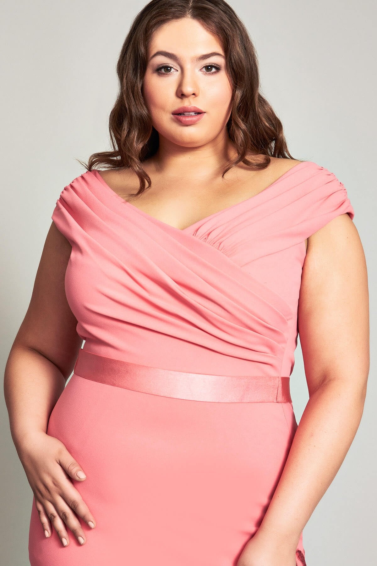 Kumi Crisscross Bodice Dress- PLUS SIZE
