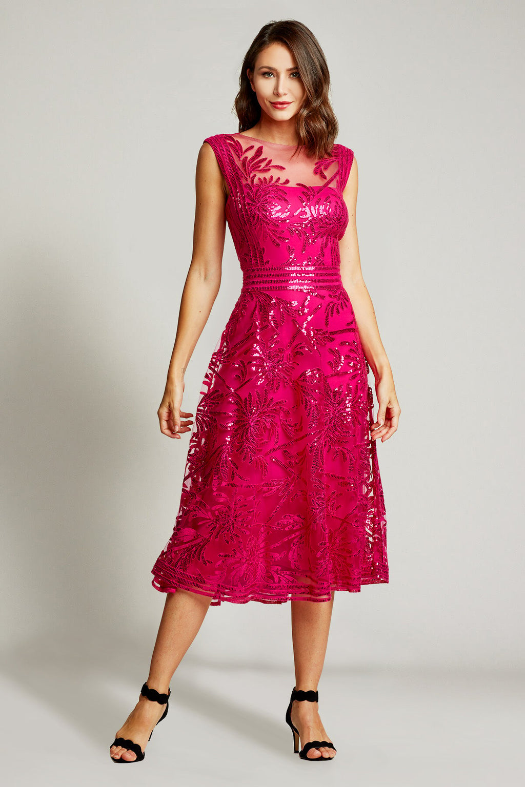 Aimi Flared Midi Dress