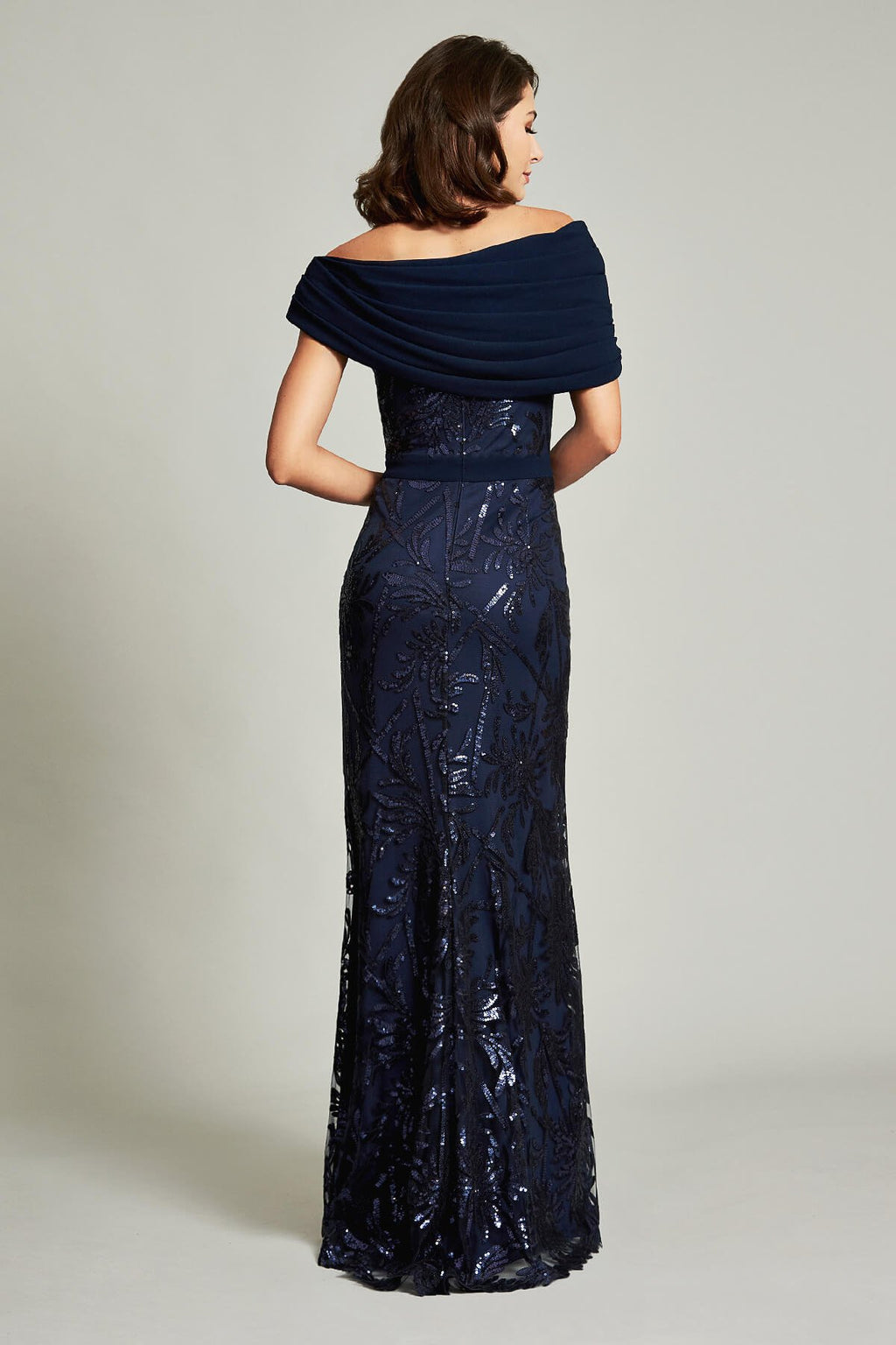 Chiaki Textured Crepe Gown