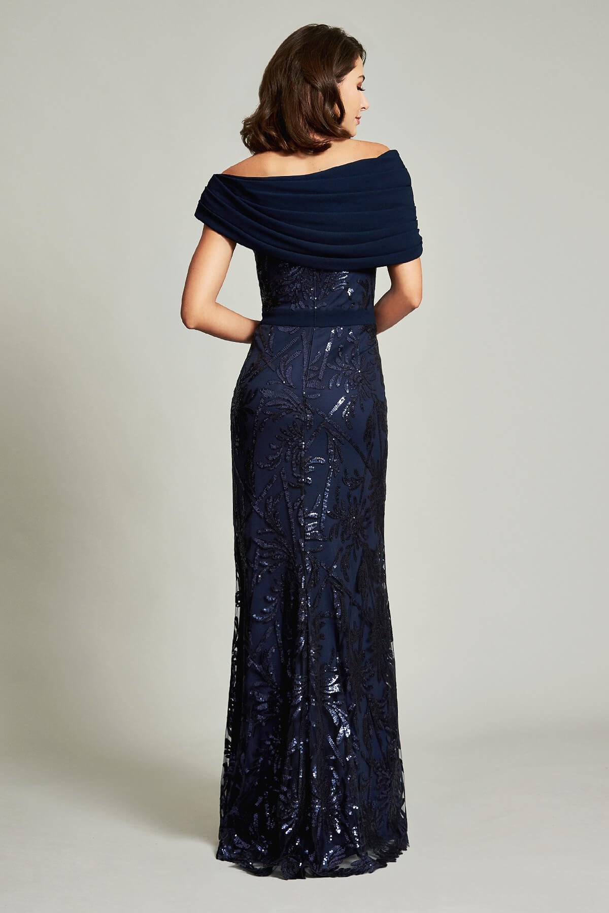 Chiaki Textured Crepe Gown