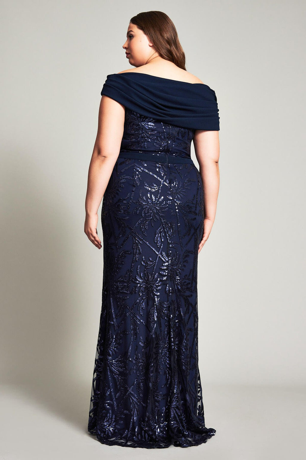 Chiaki Textured Crepe Gown - PLUS SIZE