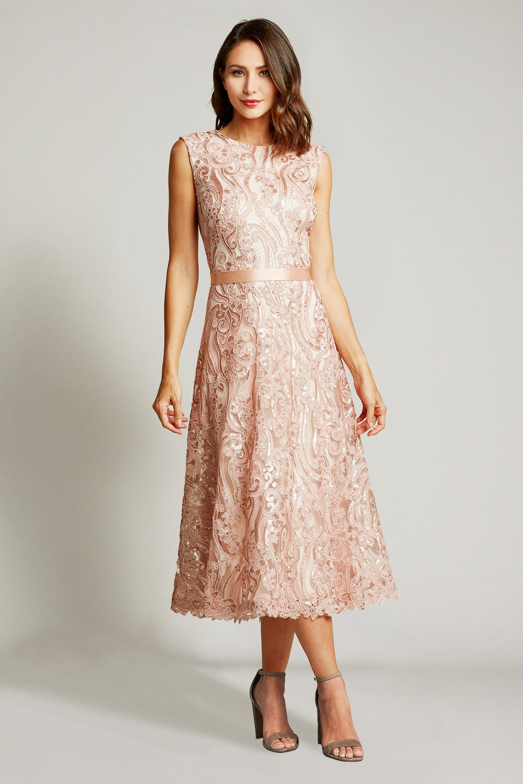 Kura Metallic A-Line Dress