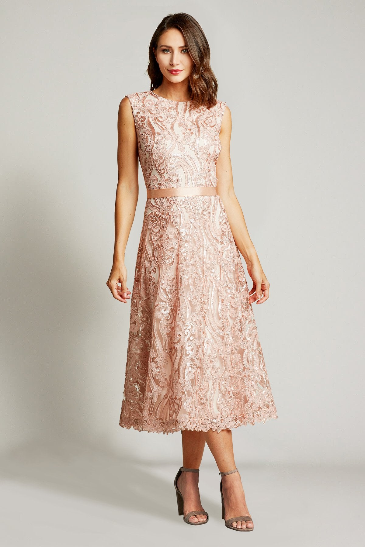 Kura Metallic A-Line Dress