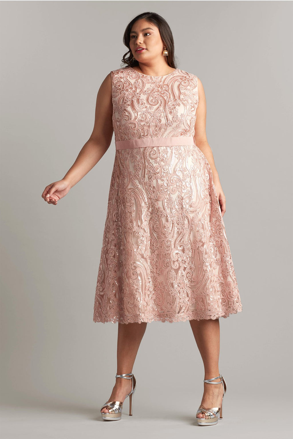 Kura Metallic A-Line Dress - PLUS SIZE