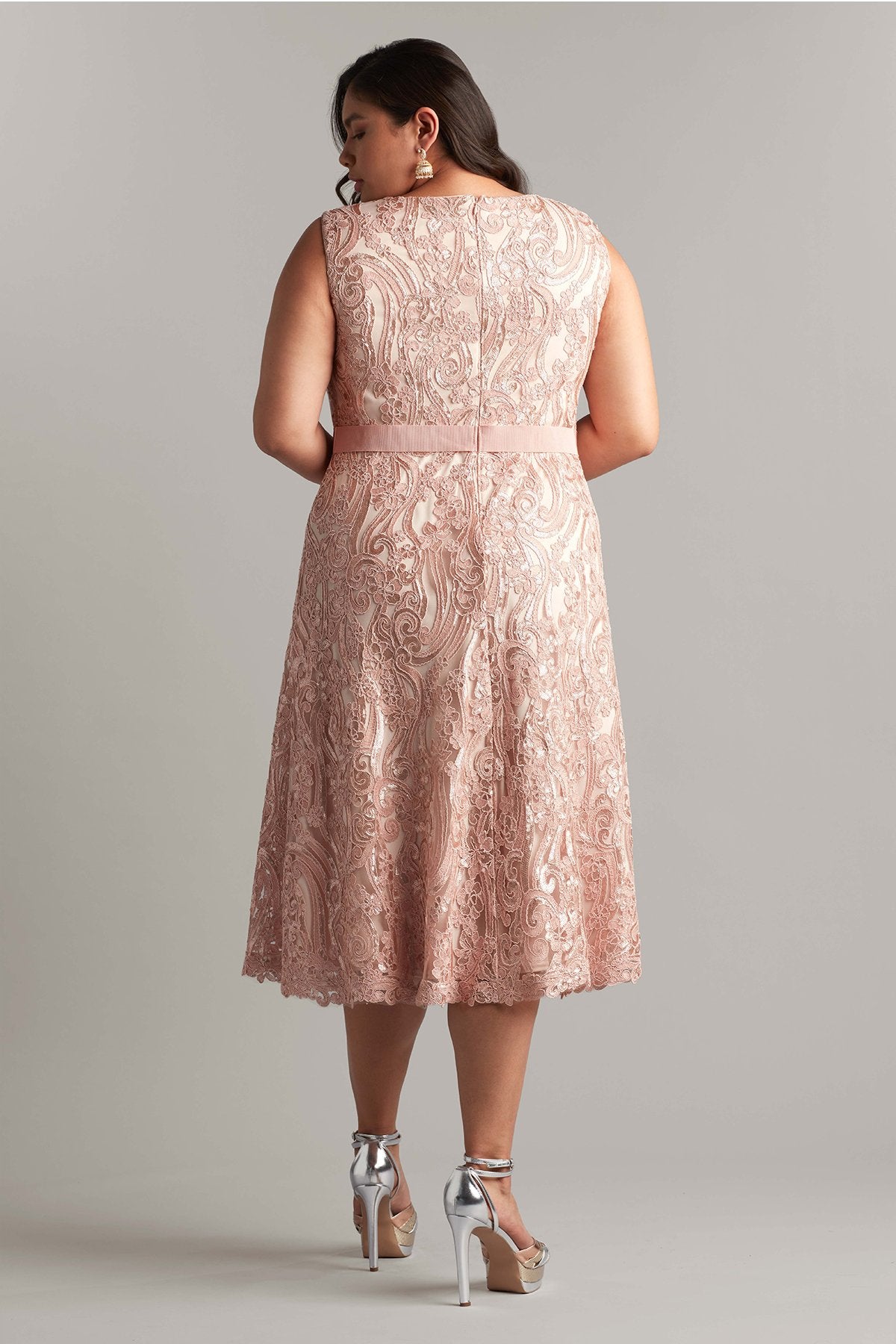 Kura Metallic A-Line Dress - PLUS SIZE