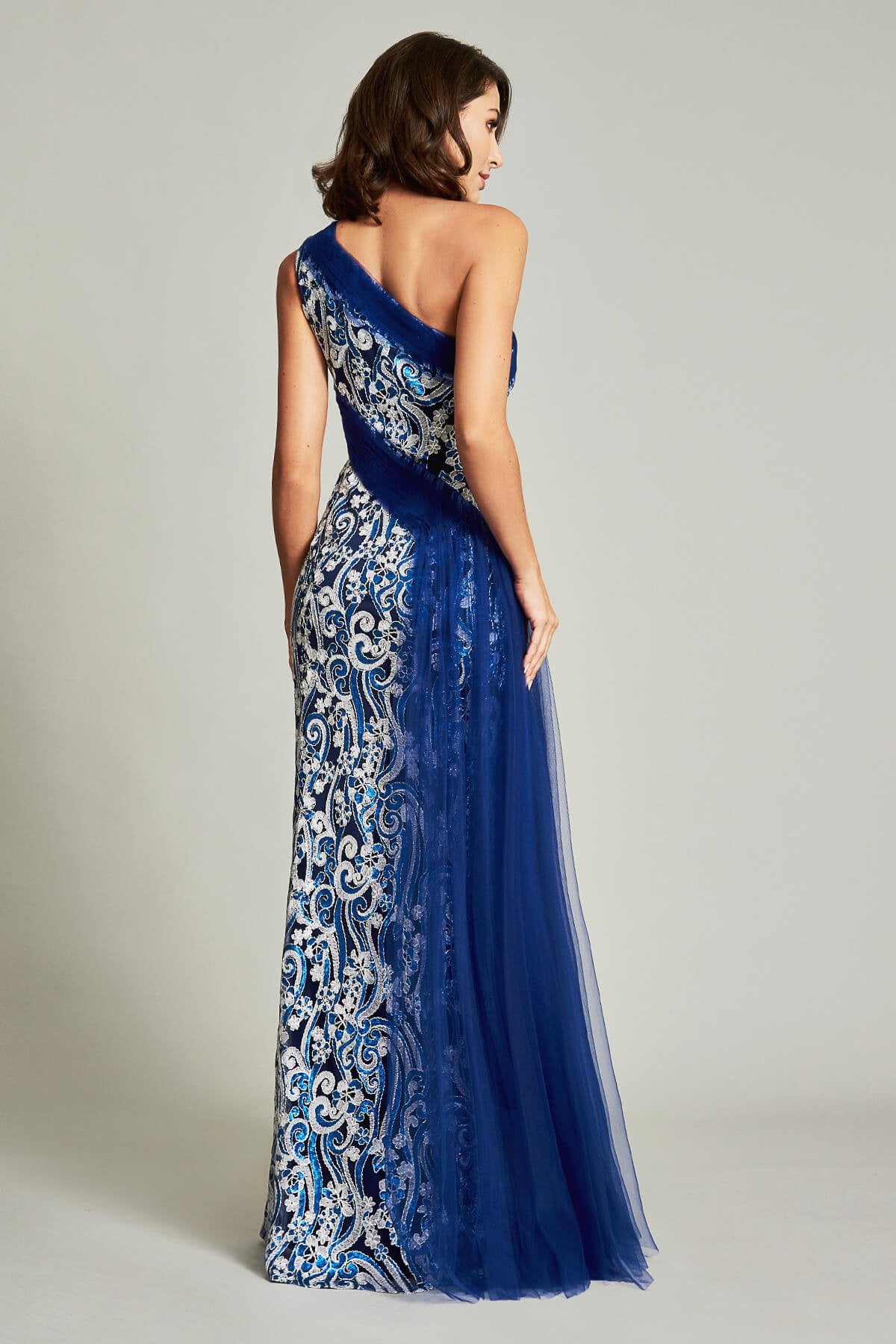Dai Draped Tulle Gown