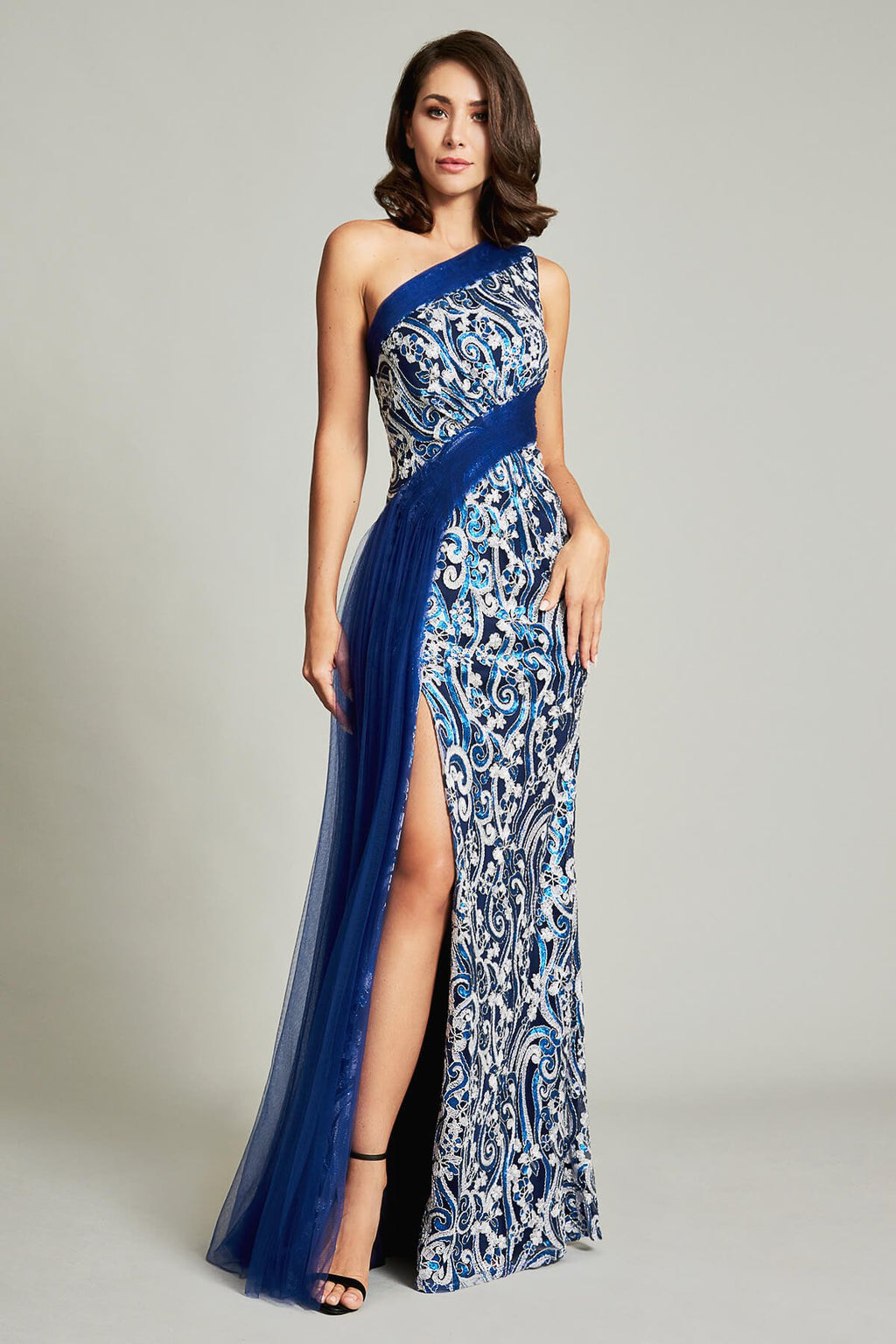 Dai Draped Tulle Gown