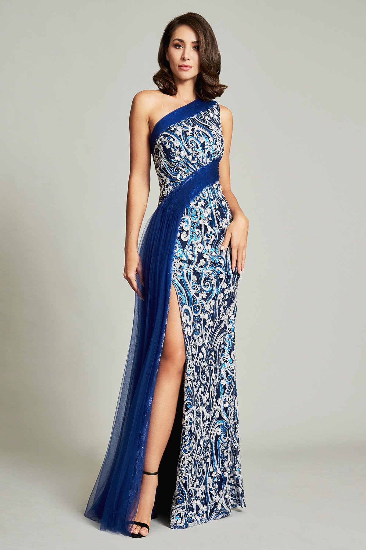 Dai Draped Tulle Gown