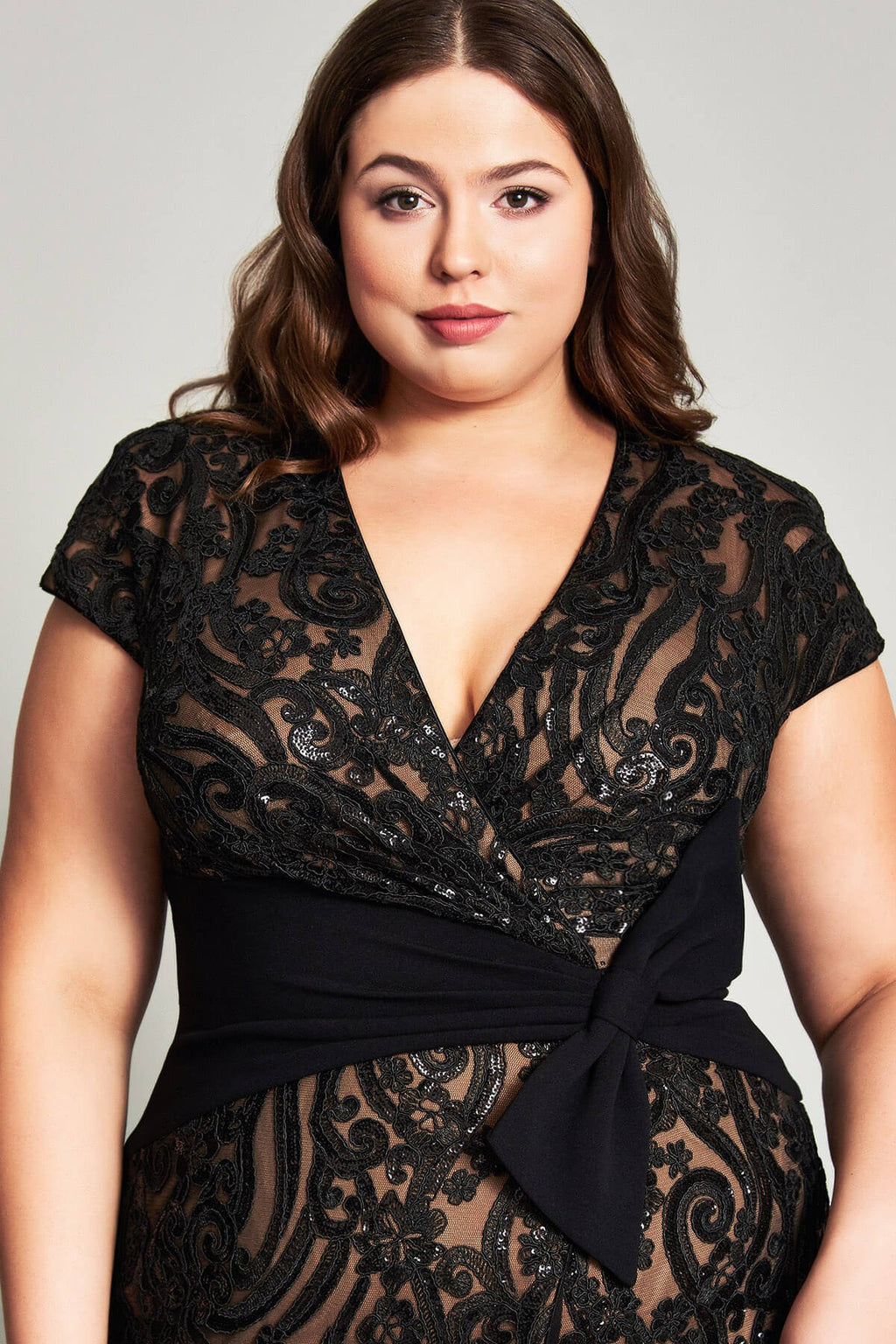 Hitomi Embroidered Tulle Dress - PLUS SIZE