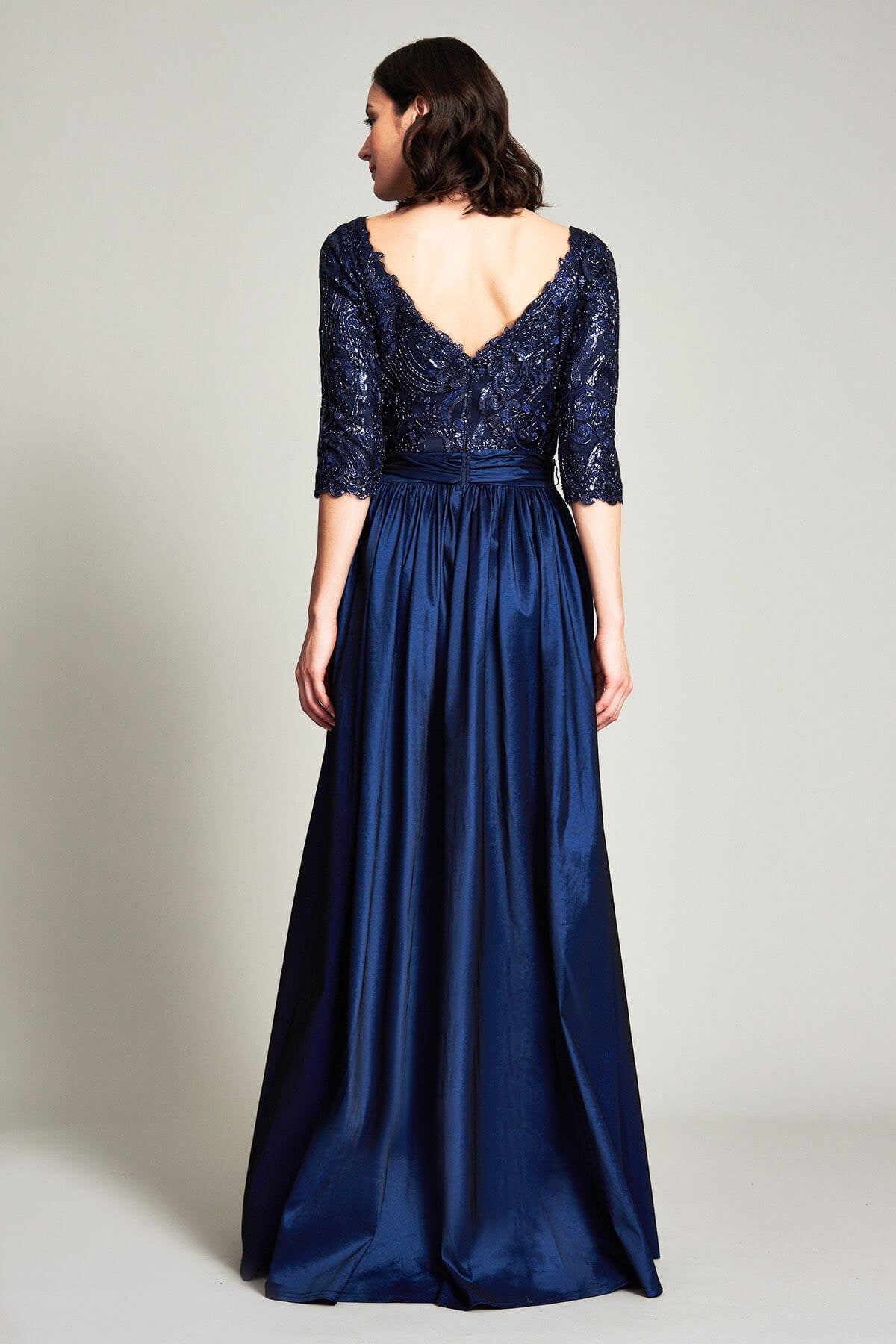 Bashira Draped Bow Gown