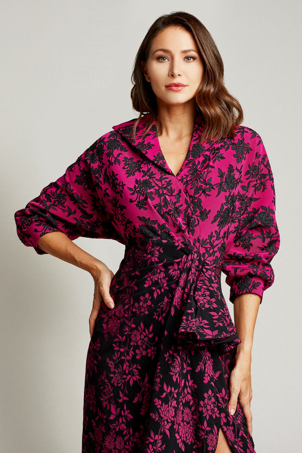 Hikari Wing Collar Gown
