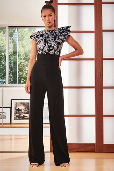 Aiko Jacquard Jumpsuit