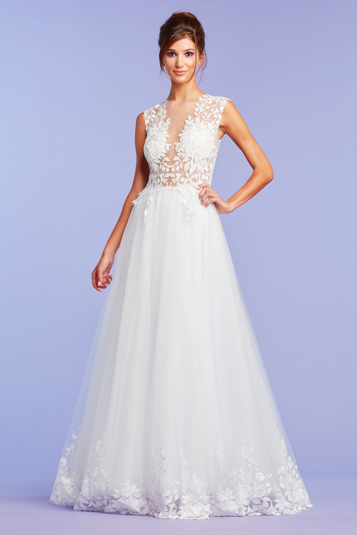 TADASHIコレクション　シルクドレス　白生成色　パーティー　結婚式　Mサイズ Zula Detachable Sweetheart Skirt | Tadashi Shoji Bridal