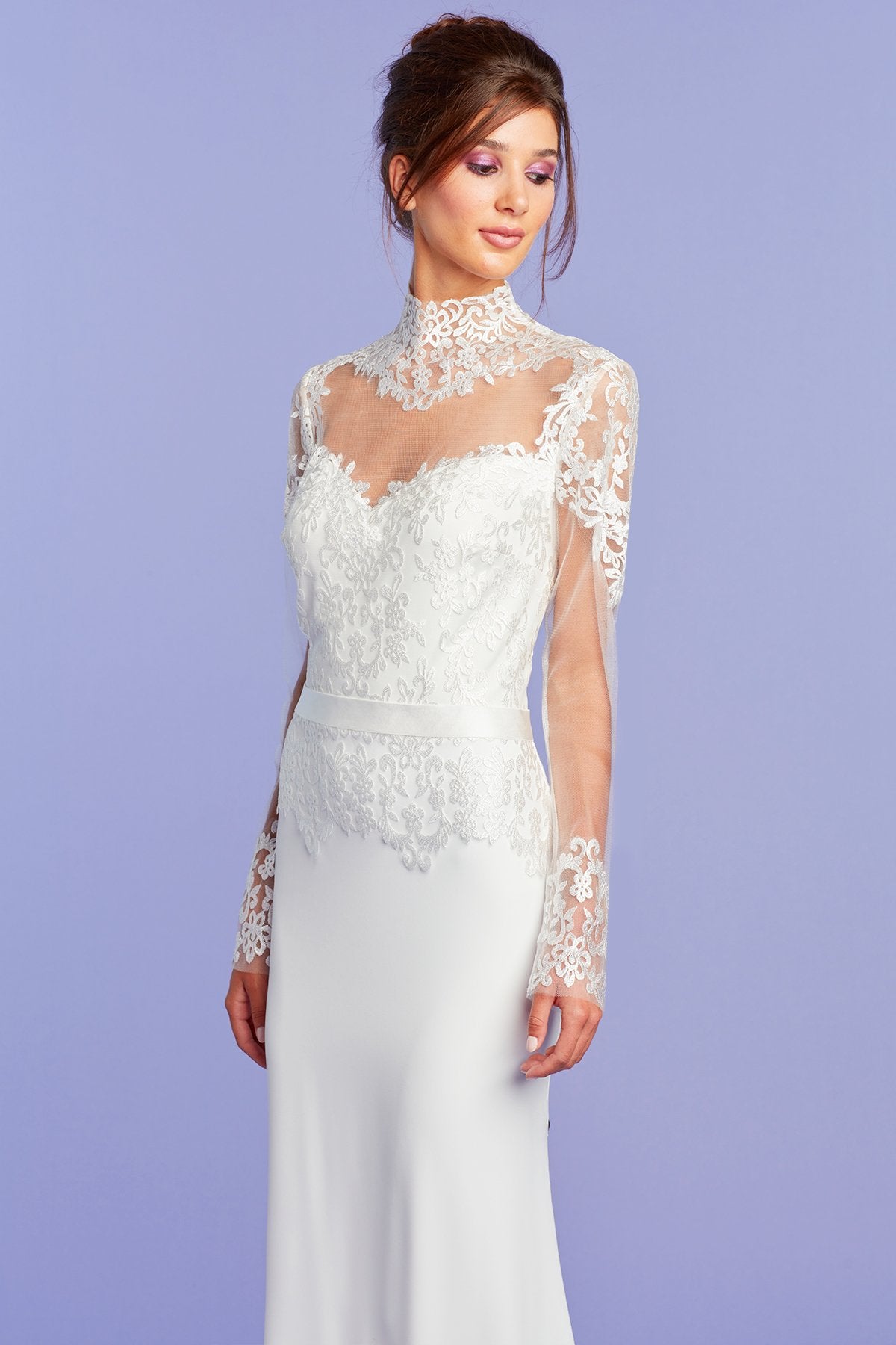 Prescott Floral Illusion Gown