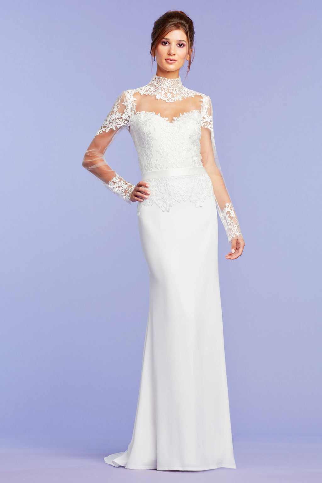 Prescott Floral Illusion Gown