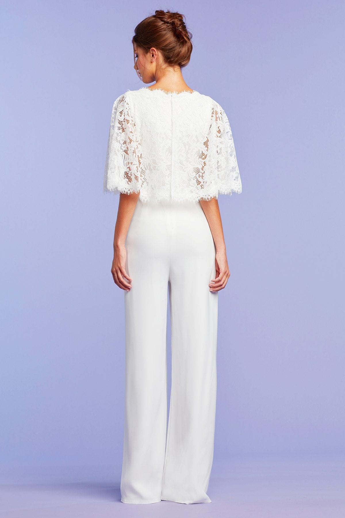 Branson Lace Capelet Jumpsuit