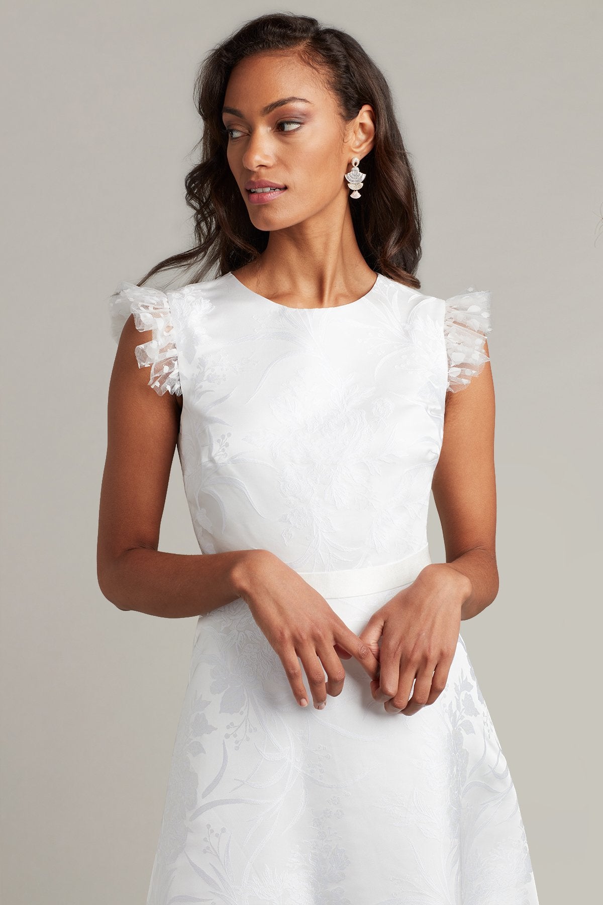 Louise Floral Jacquard Dress
