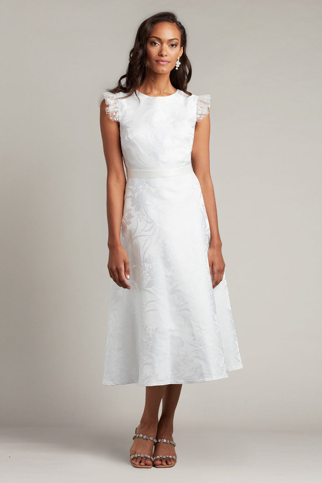 Louise Floral Jacquard Dress
