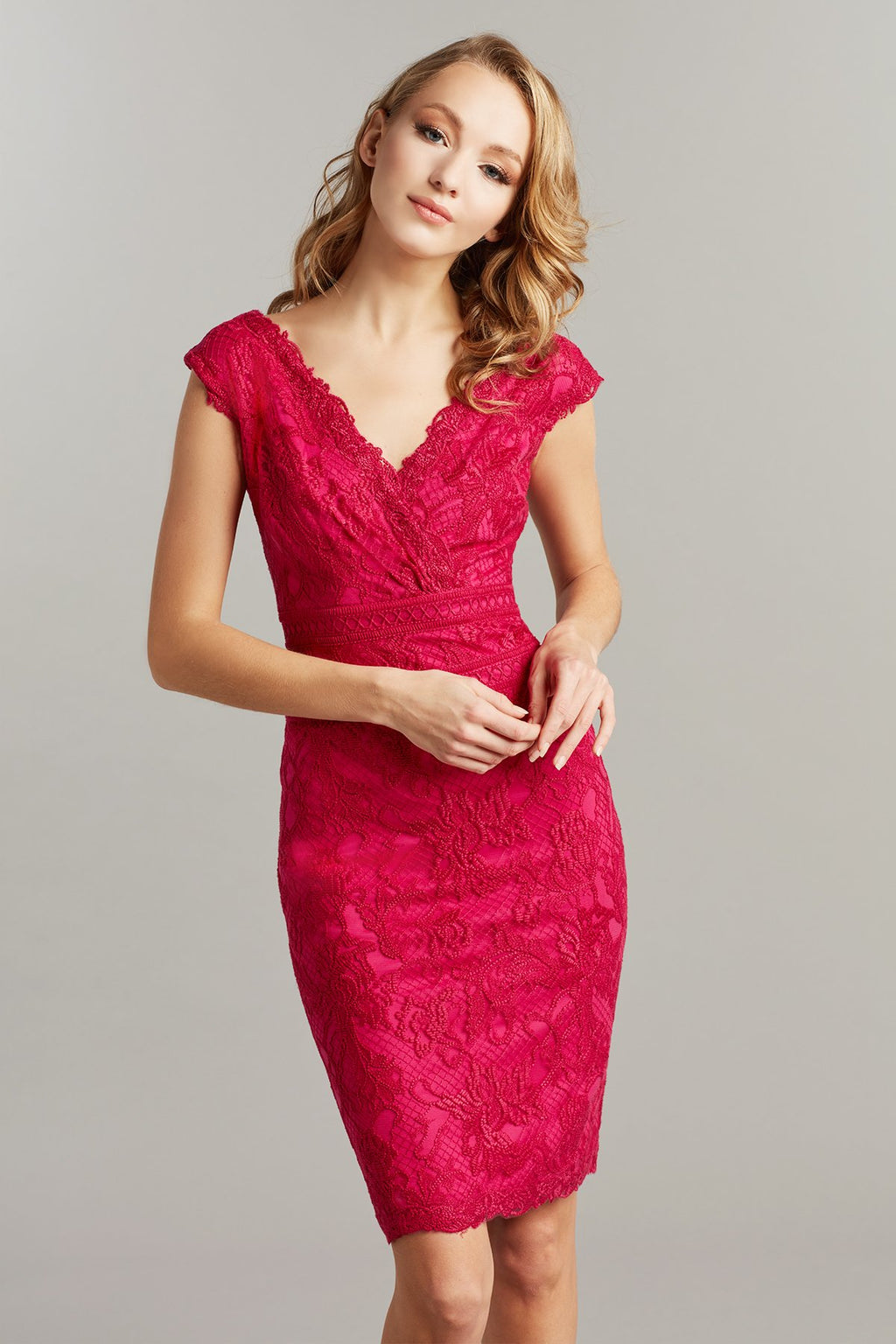 Caria Embroidered Lace Dress