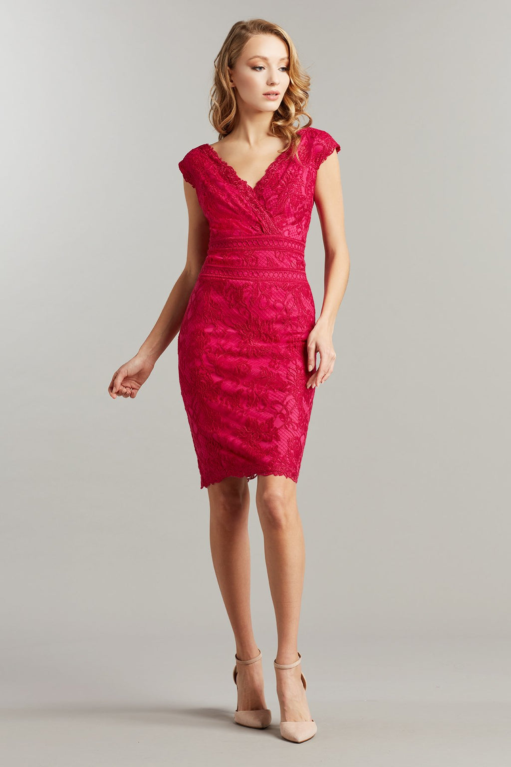 Caria Embroidered Lace Dress