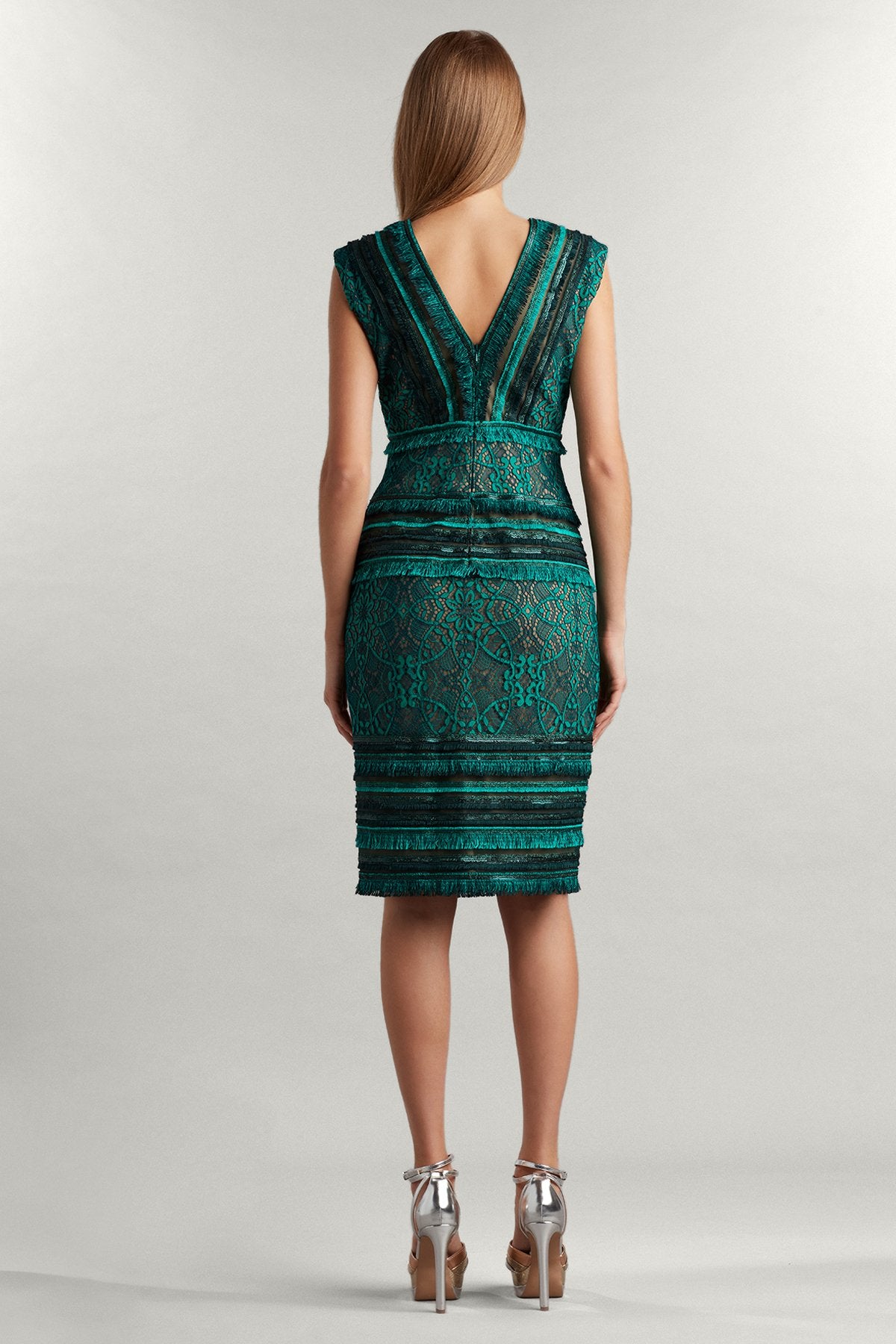 Inci Lace & Fringe Dress